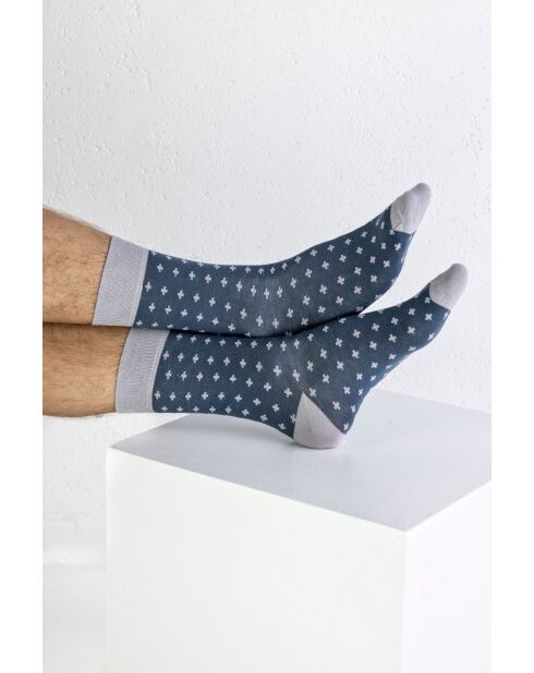 Lot de 2 paires de chaussettes en coton grises