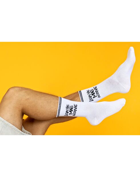 Lot de 5 paires de chaussettes en coton blanches