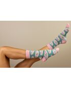 Lot de 2 paires de chaussettes en coton assorties