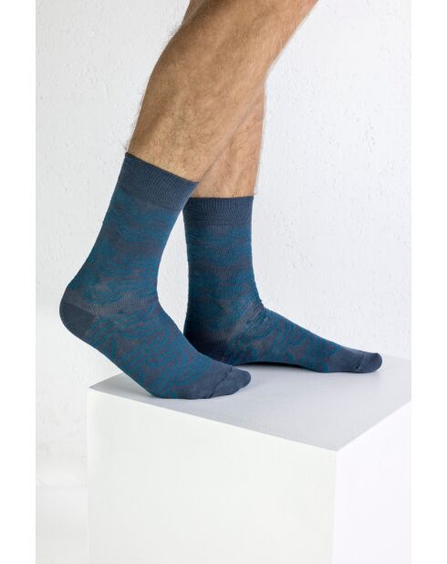 Chaussettes en coton grises