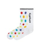 Lot de 2 paires de chaussettes en coton blanches