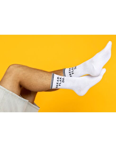 Chaussettes en coton blanches