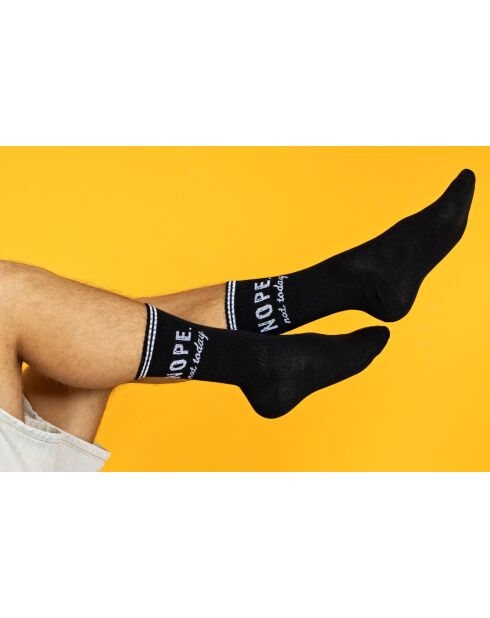 Lot de 2 paires de chaussettes en coton noires