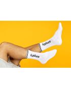 Lot de 4 paires de chaussettes en coton blanches