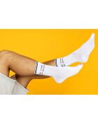 Lot de 3 paires de chaussettes en coton blanc/noir