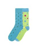 Lot de 2 paires de chaussettes en coton assorties