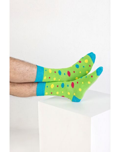 Lot de 2 paires de chaussettes en coton assorties