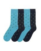 Lot de 4 paires de chaussettes en coton assorties