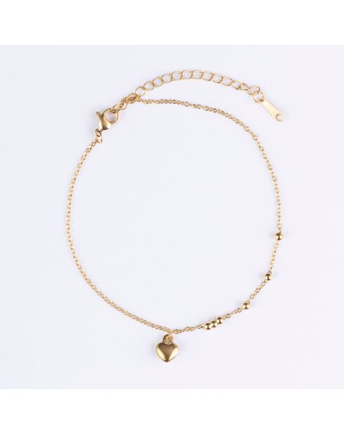 Chaîne de Cheville en Acier plaqué Or jaune dorée