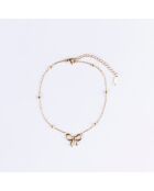 Chaîne de Cheville en Acier plaqué Or jaune dorée