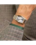 Montre en Acier mesh argenté/doré