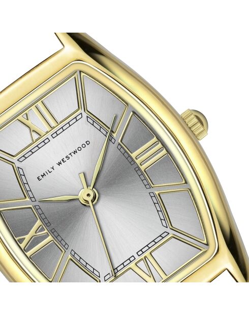 Montre en Acier mesh argenté/doré