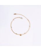 Chaîne de Cheville en Acier plaqué Or jaune dorée