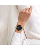 Uhr aus goldfarbenem Mesh-Stahl