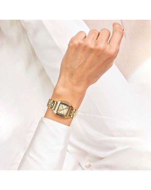 Montre en Acier dorée