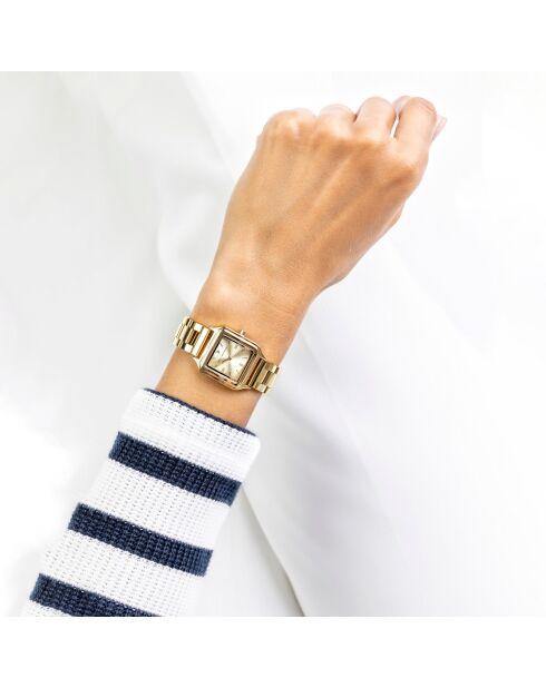 Montre en Acier dorée
