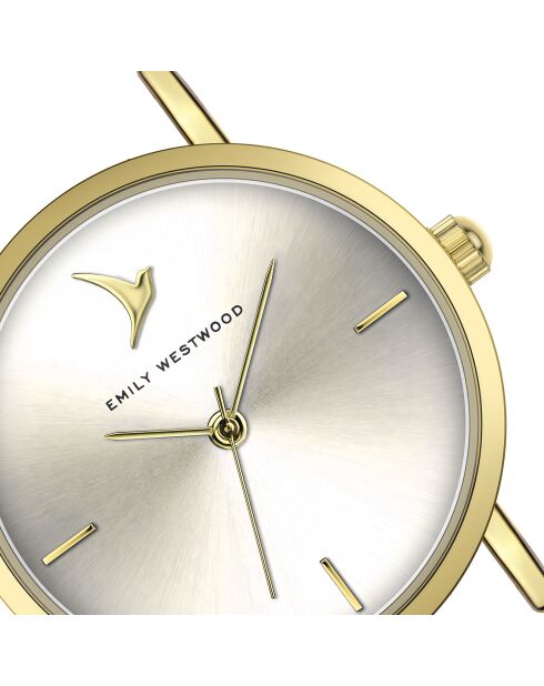 Montre en Acier mesh dorée