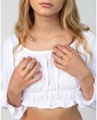 Bague en Acier plaqué Or jaune dorée