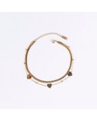 Chaîne de Cheville en Acier plaqué Or jaune dorée