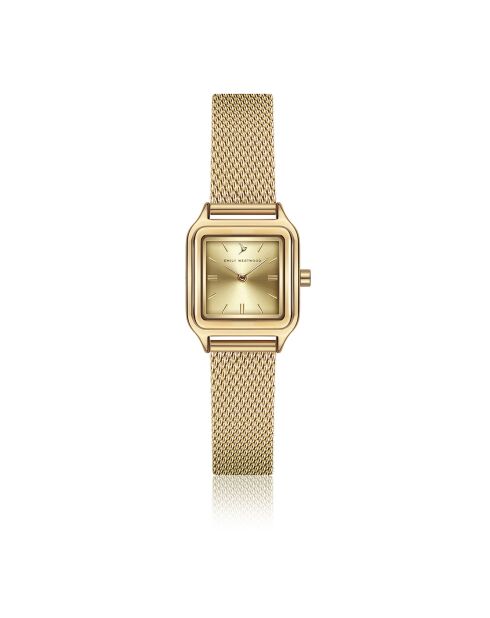 Montre en Acier mesh dorée