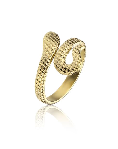 Bague Olive en Acier plaqué Or jaune dorée