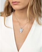 Zilveren stalen halsketting