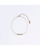 Chaîne de Cheville en Acier plaqué Or jaune dorée