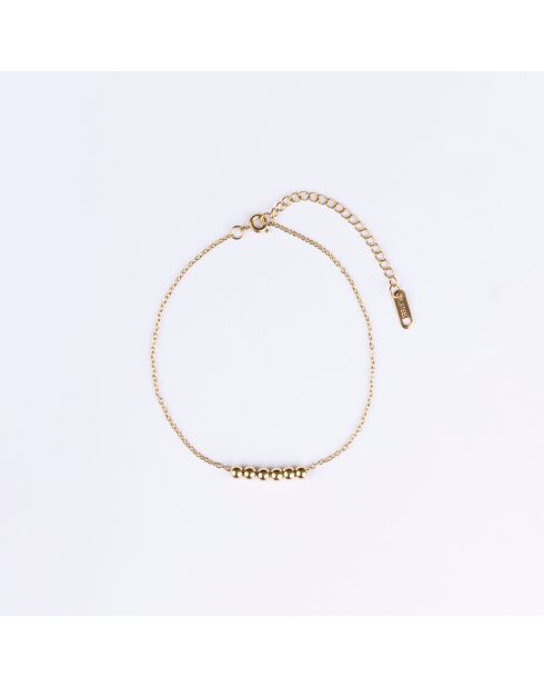 Chaîne de Cheville en Acier plaqué Or jaune dorée