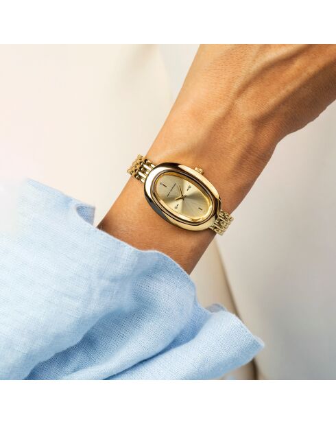 Montre en Acier dorée