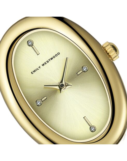 Montre en Acier dorée