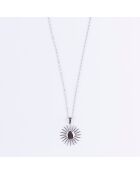 Halskette aus silbernem Stahl