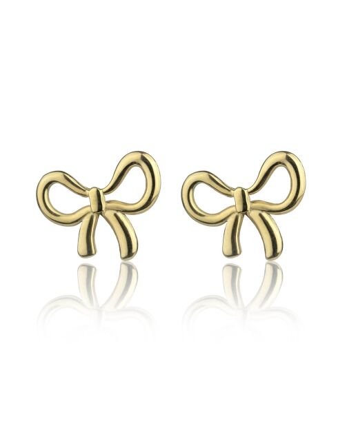 Adelina vergulde geelgouden stalen oorbellen