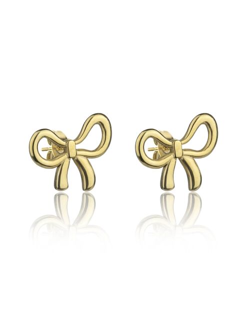 Adelina vergulde geelgouden stalen oorbellen