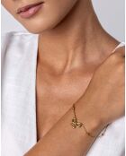 Adelina vergulde geelgouden stalen oorbellen