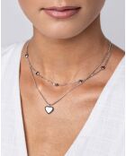 Collana Malani in acciaio argentato