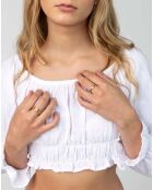 Bague en Acier plaqué Or jaune dorée