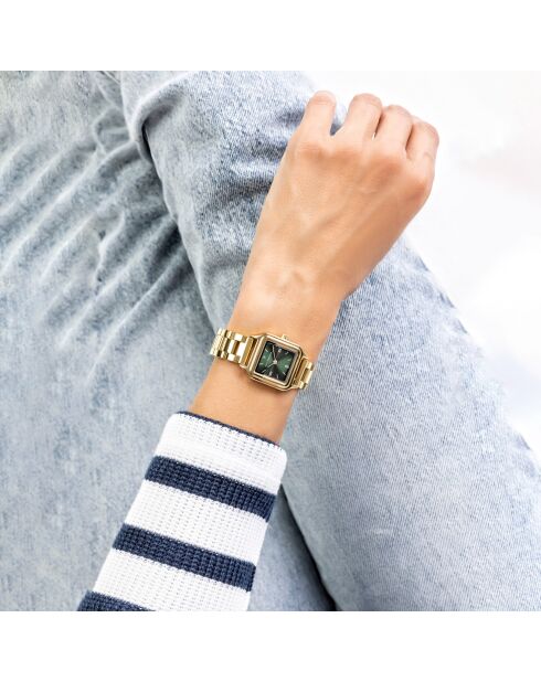 Montre en Acier dorée