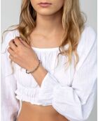 Bracelet en Acier plaqué Or jaune doré