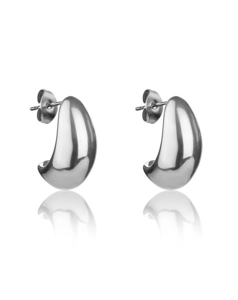 Orecchini Katie in acciaio argentato