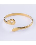 Bracelet en Acier plaqué Or jaune doré