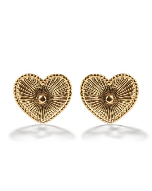 Goudgele vergulde stalen oorbellen