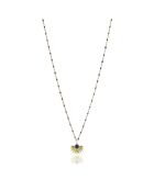 Blakely halsketting in geelverguld staal, lapis lazuli en goud/blauw email