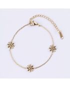 Bracelet en Acier plaqué Or jaune doré