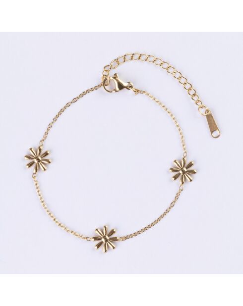 Bracelet en Acier plaqué Or jaune doré