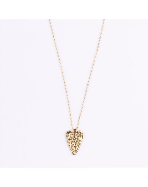 Collana in acciaio placcato oro giallo