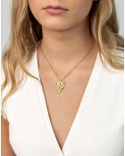 Collana in acciaio placcato oro giallo