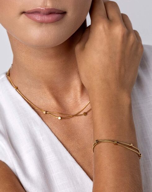 Bracelet Allie en Acier plaqué Or jaune doré