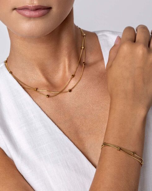 Bracelet Allie en Acier plaqué Or jaune doré