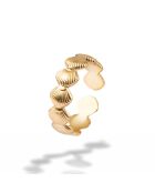 Bague en Acier plaqué Or jaune dorée