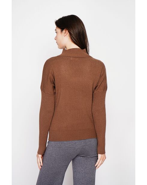 Pull Mathilde marron